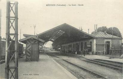 CPA FRANCE 14 " Mézidon, La gare et les quais".