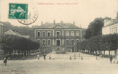 CPA FRANCE 14 "Orbec, Place de l'Hotel de Ville"
