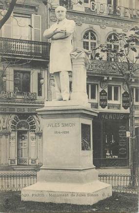 CPA FRANCE 75008 "Paris, monument de Jules Simon"