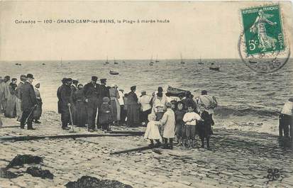 CPA FRANCE 14 "Grandcamp les Bains, La plage à marée haute".