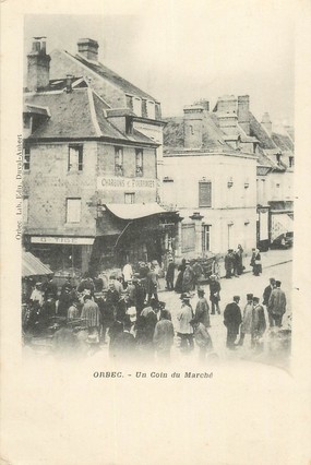 CPA FRANCE 14 "Orbec, un coin du marché"