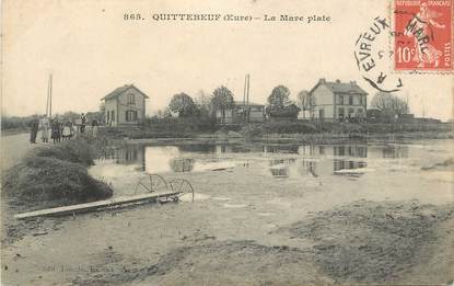 CPA FRANCE 27 "Quittebeuf, La mare plate".