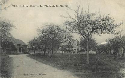 CPA FRANCE 27 "Prey, La place de la Mairie".