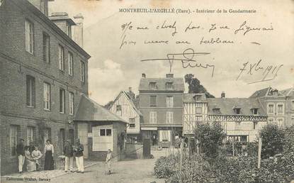 CPA FRANCE 27 "Montreuil-L'Argillé, Intérieur de la Gendarmerie".
