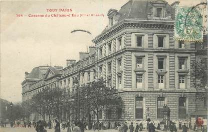 CPA FRANCE 75003 "Paris, Caserne du Chateau d'Eau"