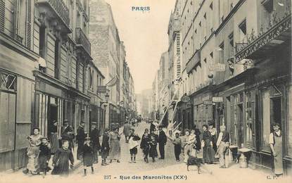 CPA FRANCE 75020 "Paris, rue des Maronites"