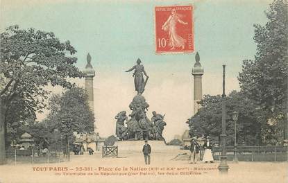 CPA FRANCE 75012 "Paris, Place de la Nation"