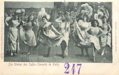 CPA FRANCE 75 "Paris, les Etoiles des Cafés, concerts de Paris"