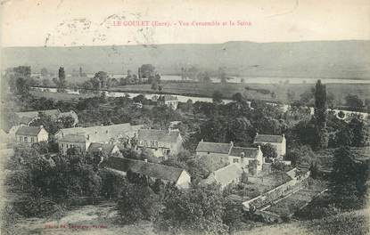 CPA FRANCE 27 "Le Goulet, Vue d'ensemble et la Seine".