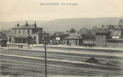 CPA FRANCE 27 "Glos Montfort, Voie de Serquigny".