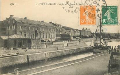 CPA FRANCE 14 "Port en Bessin, l'asile et le corps de Garde"