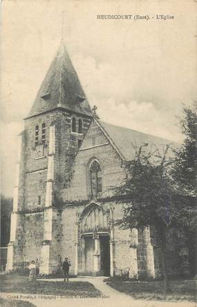 CPA FRANCE 27 "Heudicourt, L'église".