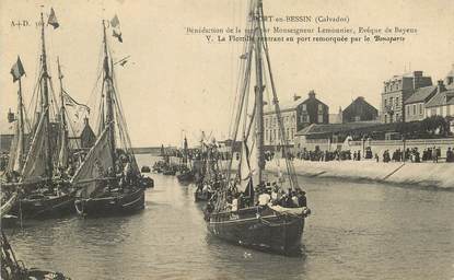 CPA FRANCE 14 "Port en Bessin, la bénédiction de la mer"