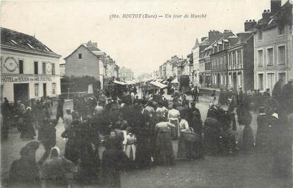 CPA FRANCE 27 "Routot, Un jour de marché".