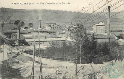 CPA FRANCE 27 "Nassandres, Vue d'ensemble de la sucrerie".