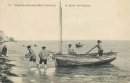 14 Calvado CPA FRANCE 14 "Saint Aubin sur Mer, le retour des pêcheurs"