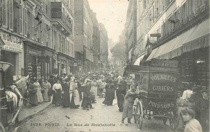 CPA FRANCE 75017 "Paris, la Rue de Montenotte"