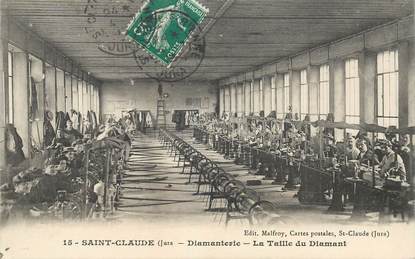 CPA FRANCE 39 "Saint Claude, Diamanterie, la taille du diamant"