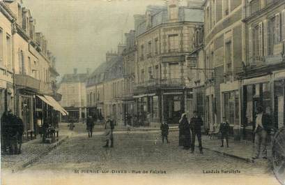 CPA FRANCE 14 "St Pierre sur Dives, Rue de la Falaise".