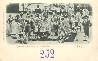 CPA FRANCE 75018 "Paris, danseurs et danseuses du Moulin Rouge"