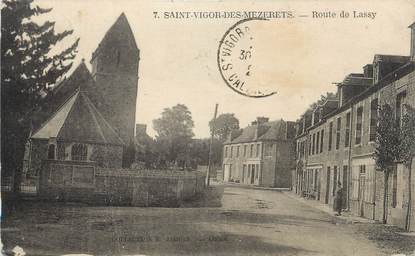 CPA FRANCE 14 "Ste Victor des Mezerets, Route de Lassy".