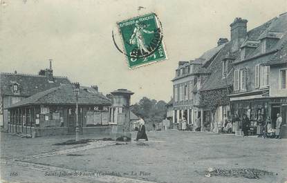 CPA FRANCE 14 "St Julien le Faucon, La place".