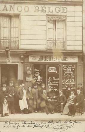 CARTE PHOTO FRANCE 75011 "Paris, Hotel Franco Belge, rue de Charonne"