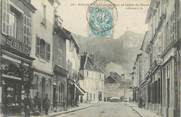 39 Jura CPA FRANCE 39 " Poligny, Grande rue et Croix du Dent".