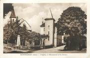 39 Jura CPA FRANCE 39 " Montbarrey, L'église, le monument aux morts et les écoles".