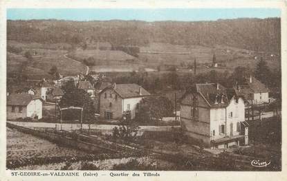 CPA FRANCE 38 "St Geoire en Valdaine, Quartier des Tilleuls".