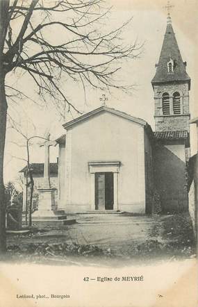 CPA FRANCE 38 "Meyrié, L'église".