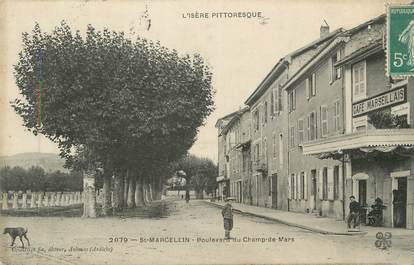 CPA FRANCE 38 "St Marcellin, Boulevard du Champ de Mars".