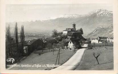 CPSM FRANCE 38 "Corenc, Quartier de l'église et le Moucherotte".