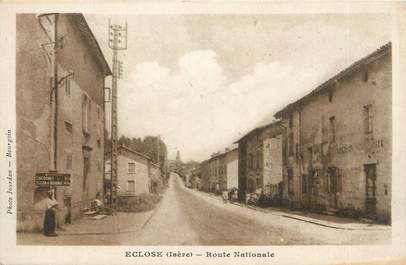 CPA FRANCE 38 " Eclose, Route Nationale".