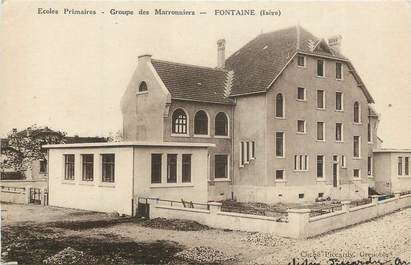 CPA FRANCE 38 " Fontaine, Groupe des Marronniers".