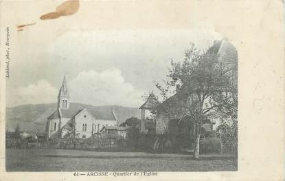 CPA FRANCE 38 "Arcisse, Quartier de l'église".