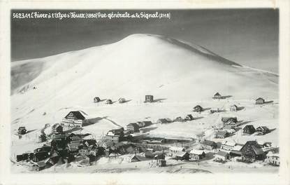 CPSM FRANCE 38 "L'Alpe d'Huez, Vue générale et Le Signal".