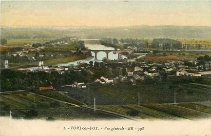 CPA FRANCE 24 "Port Sainte Foy, vue générale"