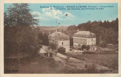 CPA FRANCE 23 " Evaux les Bains, Grand Hôtel de la Fontaine".