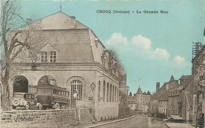 CPA FRANCE 23 " Crocq, La grande rue".