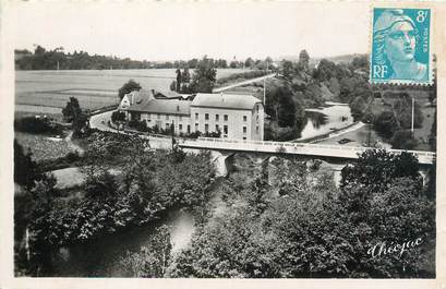 CPSM FRANCE 23 " Bonnat, Le pont à la chasse, le moulin".