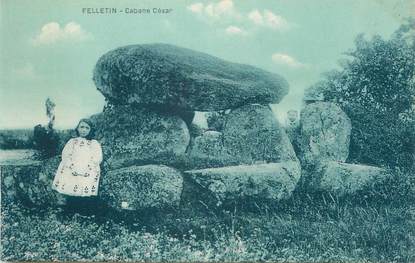 CPA FRANCE 23 " Près de Felletin, Cabane de César". / DOLMEN