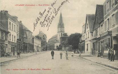 CPA FRANCE 14 "Livarot, rue d'Orbec"