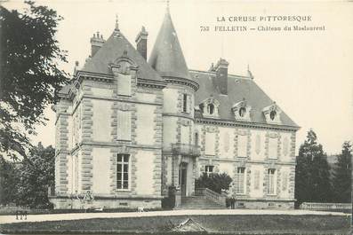 CPA FRANCE 23 " Felletin, Château de Maslaurent".