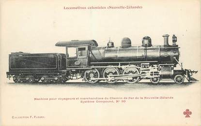 CPA NOUVELLE ZELANDE "locomotive coloniale"