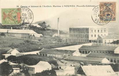 CPA NOUVELLE CALEDONIE "Nouméa, Caserne et batiment de l'Artillerie maritime"