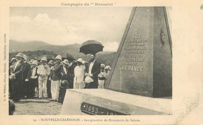 CPA NOUVELLE CALEDONIE "Inauguration du monument de Balade"