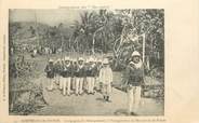 Oceanie CPA NOUVELLE CALEDONIE "Compagnie de débarquement à l'inauguration du Monument de Balade"