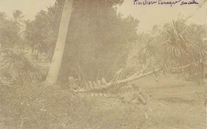 CARTE PHOTO NOUVELLE CALEDONIE "Cimetière canaque"