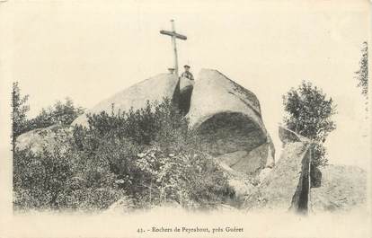 CPA FRANCE 23 "Peyrabout, Les rochers".